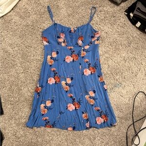Jolt Blue Floral Mini Dress